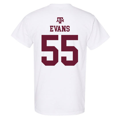 Texas A&M - NCAA Football : Dealyn Evans - White Out 2026 T-Shirt-1