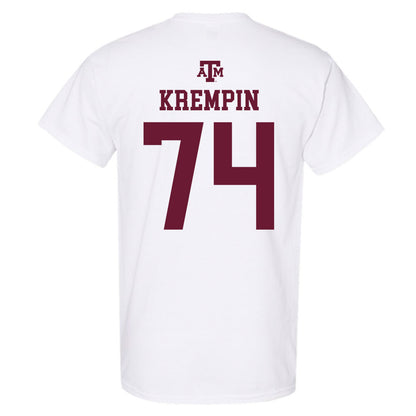 Texas A&M - NCAA Football : Zaden Krempin - White Out 2026 T-Shirt-1