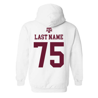 Texas A&M - NCAA Football : Wilkin Formby - White Out 2026 Hooded Sweatshirt-1