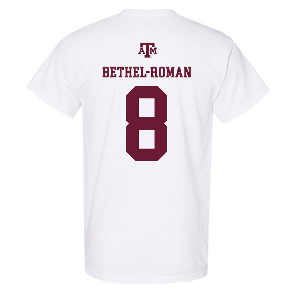Texas A&M - NCAA Football : Ashton Bethel-Roman - White Out 2026 T-Shirt-1