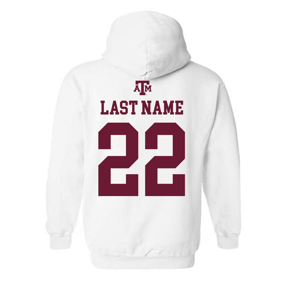 Texas A&M - NCAA Football : Carsyn Baker - White Out 2026 Hooded Sweatshirt-1