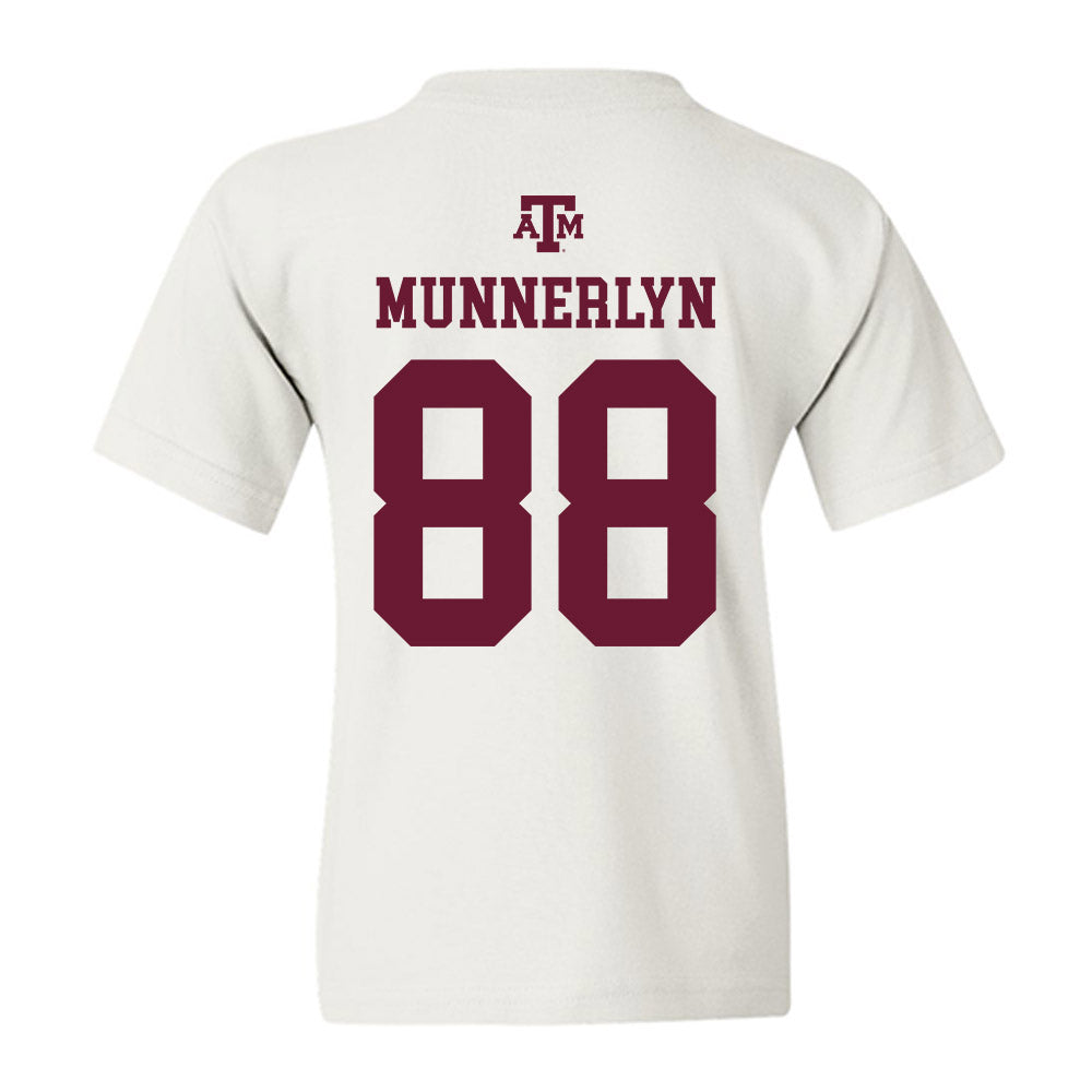 Texas A&M - NCAA Softball : Kate Munnerlyn - White Out 2026 Youth T-Shirt-1