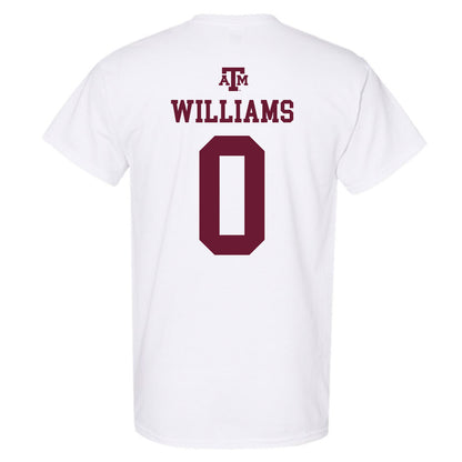 Texas A&M - NCAA Football : Izaiah Williams - White Out 2026 T-Shirt-1