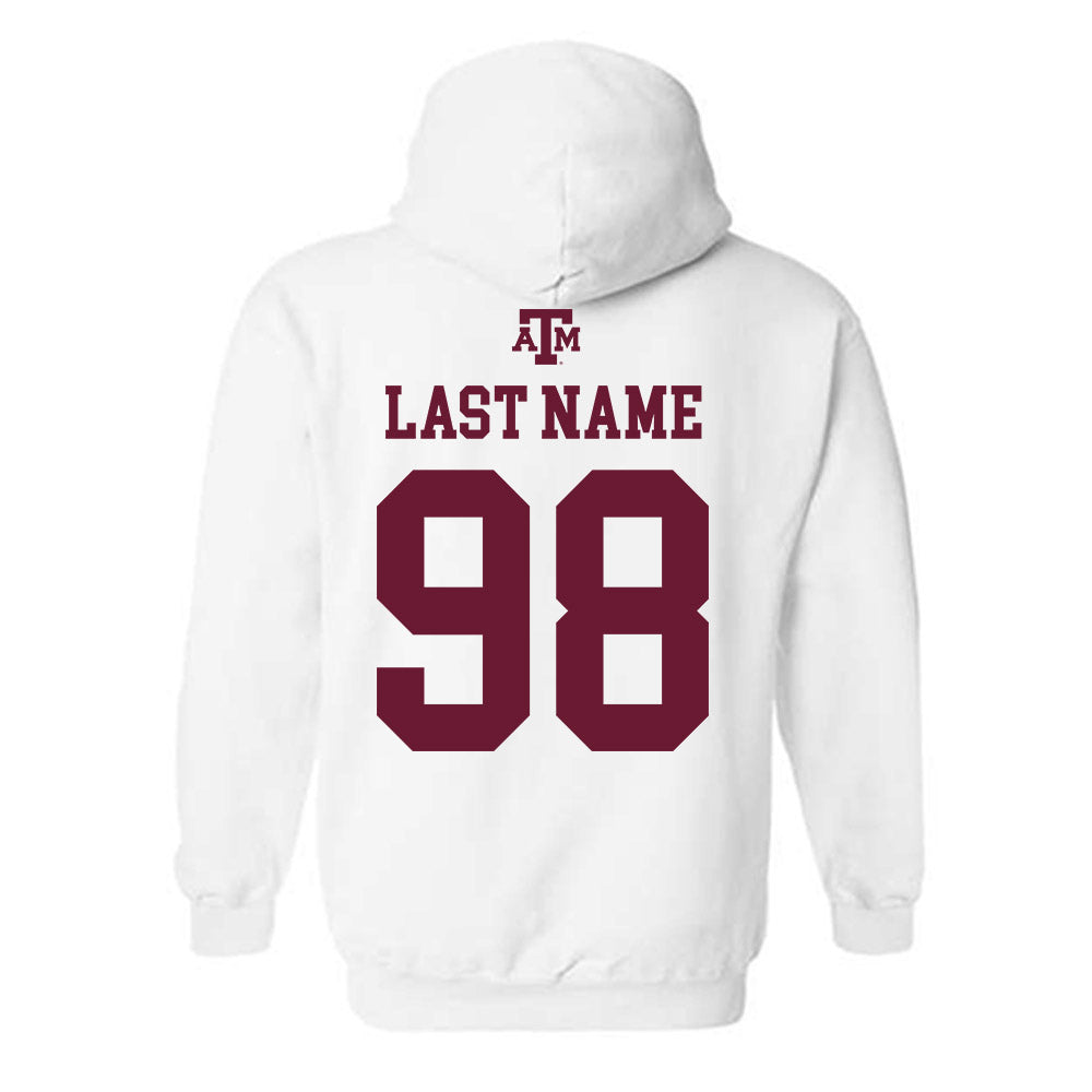 Texas A&M - NCAA Football : Jermaine Kinsler - White Out 2026 Hooded Sweatshirt-1
