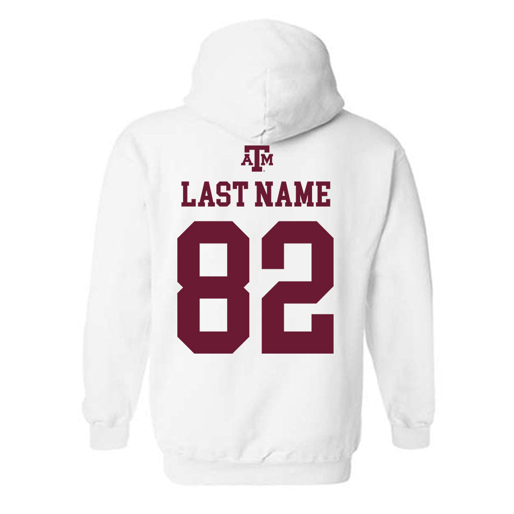 Texas A&M - NCAA Football : Jonah Wilson - White Out 2026 Hooded Sweatshirt-1