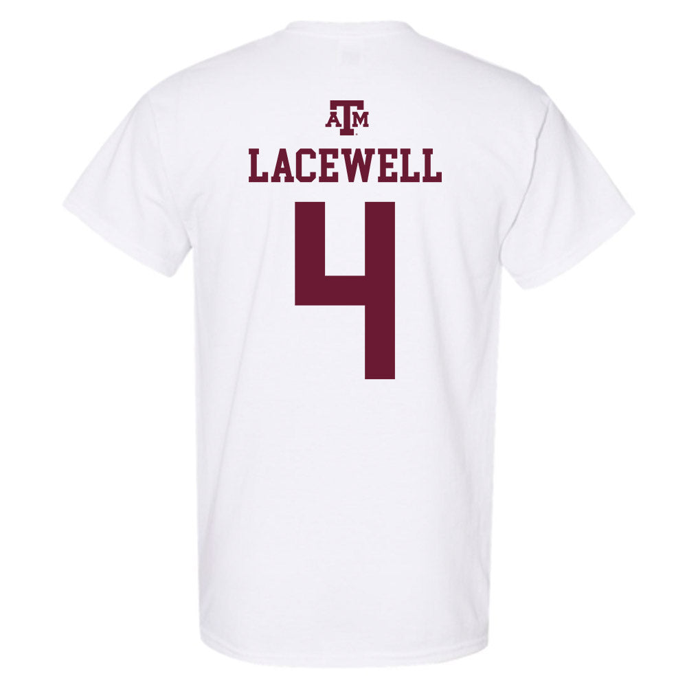 Texas A&M - NCAA Women's Volleyball : Brooke Lacewell - White Out 2026 T-Shirt-1