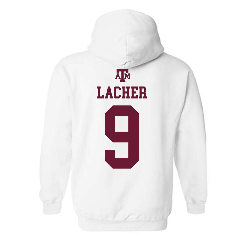Texas A&M - NCAA Women's Soccer : Finley Lacher - White Out 2026 Hooded Sweatshirt-1