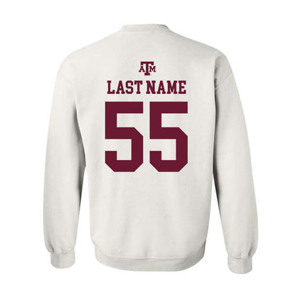 Texas A&M - NCAA Football : Hunter McKinney - White Out 2026 Crewneck Sweatshirt-1