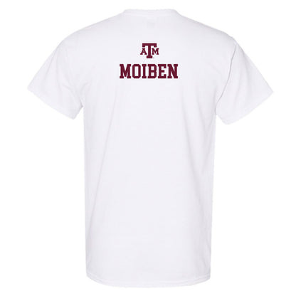 Texas A&M - NCAA Men's Track & Field : Michael Moiben - White Out 2026 T-Shirt-1