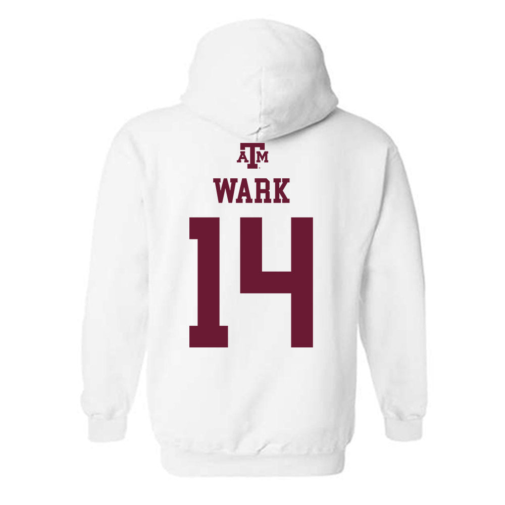 Texas A&M - NCAA Softball : Micaela Wark - White Out 2026 Hooded Sweatshirt-1