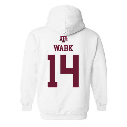 Texas A&M - NCAA Softball : Micaela Wark - White Out 2026 Hooded Sweatshirt-1
