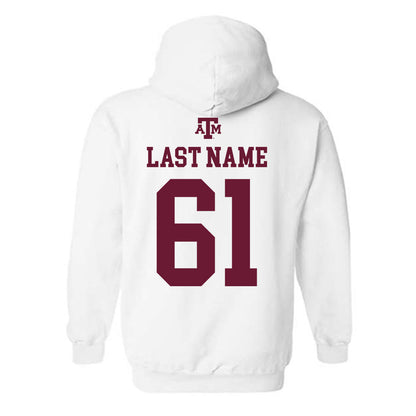 Texas A&M - NCAA Football : Kolinu'u Faaiu - White Out 2026 Hooded Sweatshirt-1
