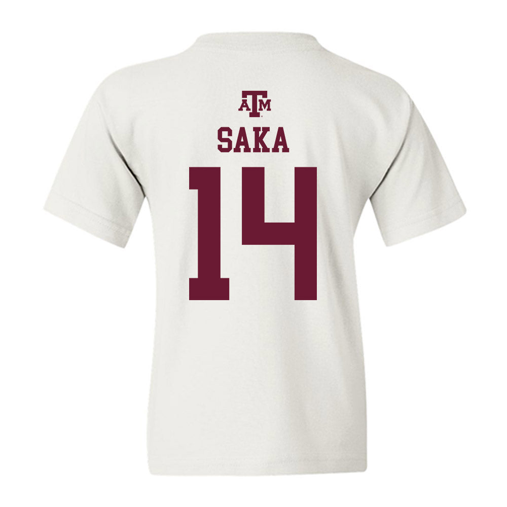 Texas A&M - NCAA Football : Anto Saka - White Out 2026 Youth T-Shirt-1