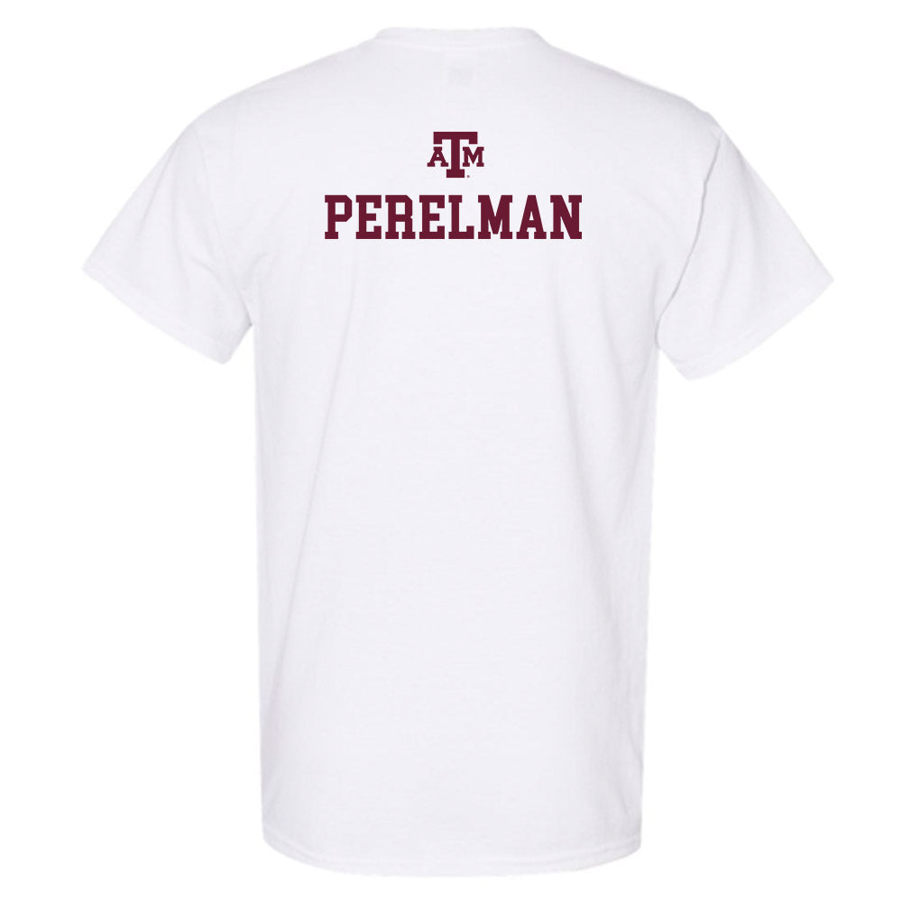 Texas A&M - NCAA Women's Tennis : Anna Perelman - White Out 2026 T-Shirt-1