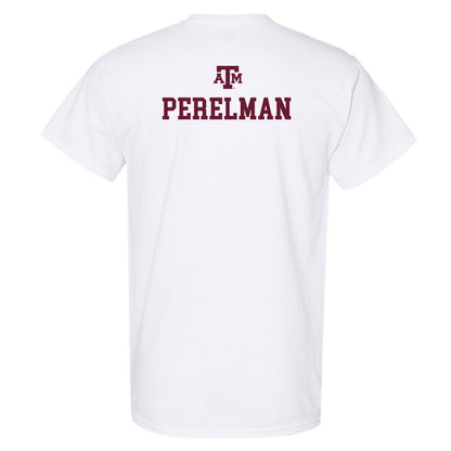 Texas A&M - NCAA Women's Tennis : Anna Perelman - White Out 2026 T-Shirt-1