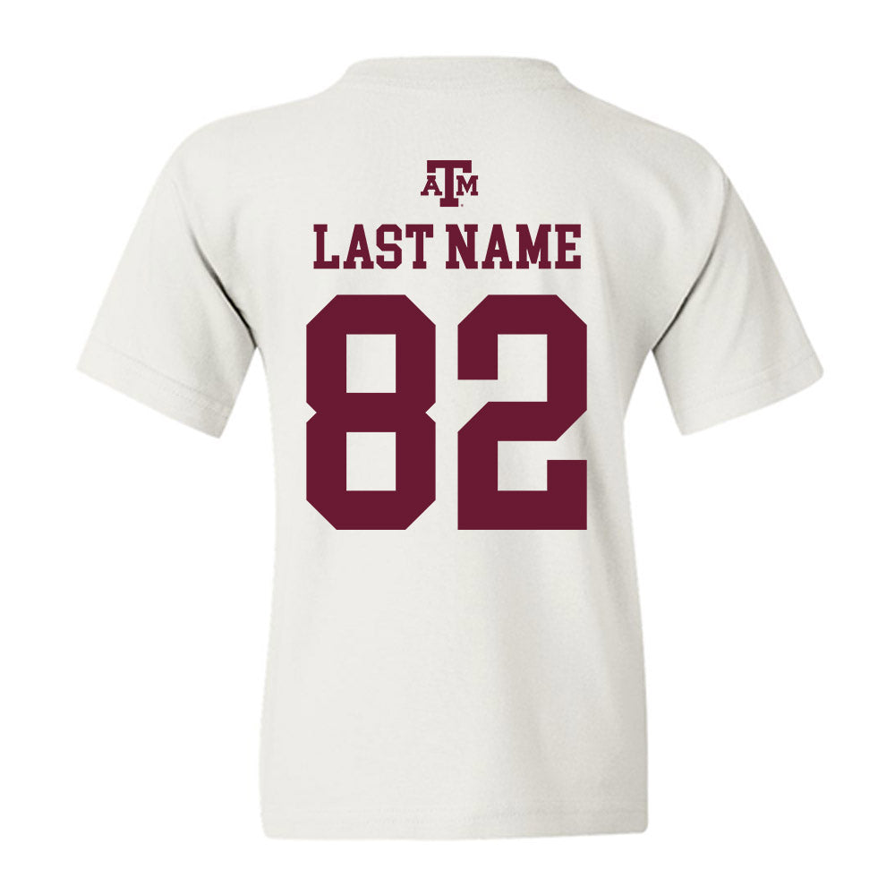 Texas A&M - NCAA Football : Jonah Wilson - White Out 2026 Youth T-Shirt-1