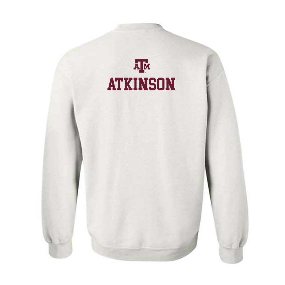 Texas A&M - NCAA Equestrian : McKinney Atkinson - White Out 2026 Crewneck Sweatshirt-1