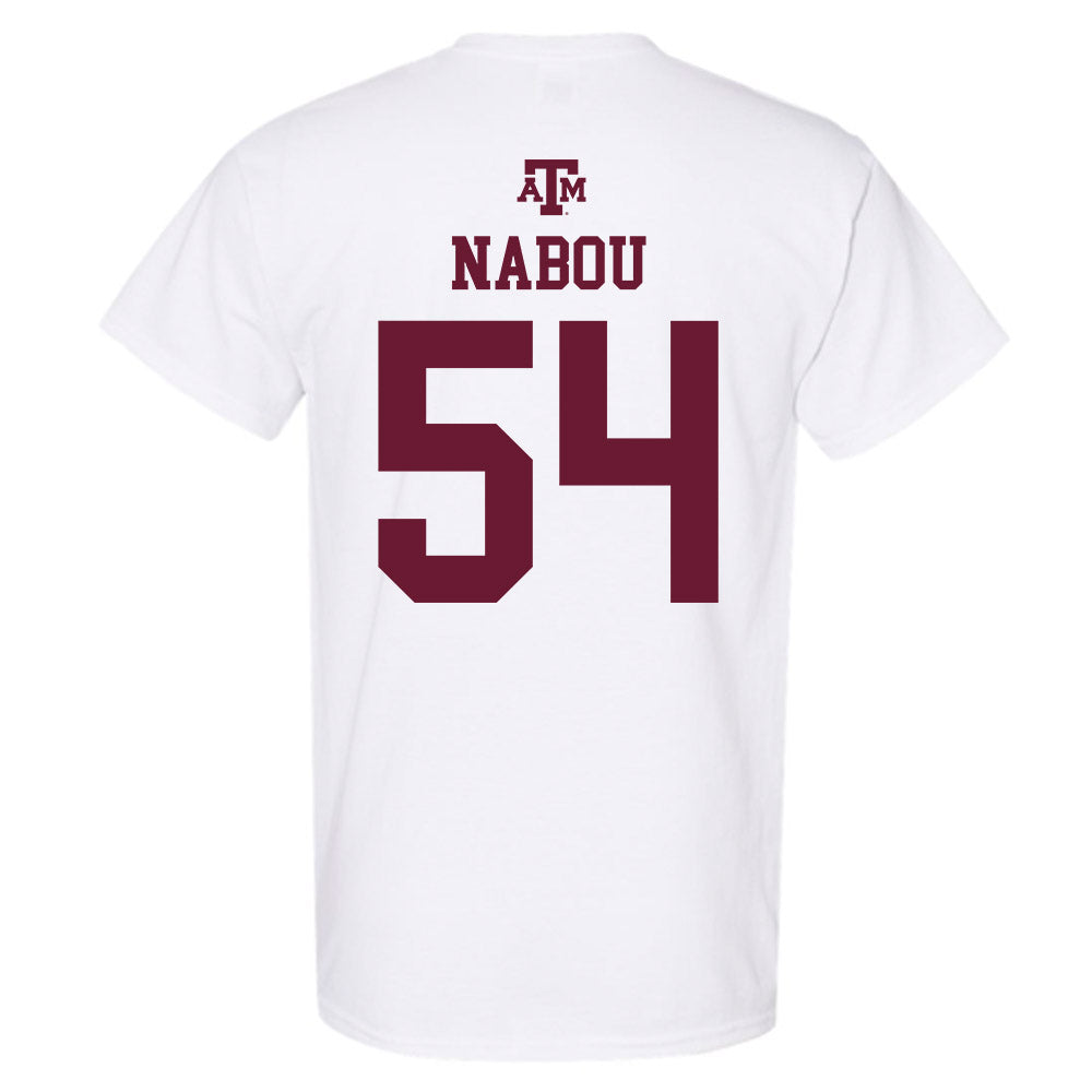 Texas A&M - NCAA Football : Mark Nabou - White Out 2026 T-Shirt-1
