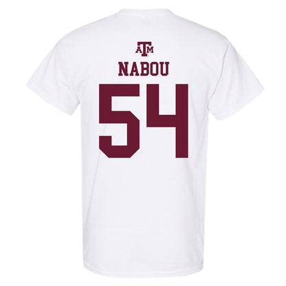 Texas A&M - NCAA Football : Mark Nabou - White Out 2026 T-Shirt-1