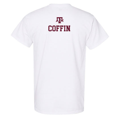 Texas A&M - NCAA Equestrian : Natalie Coffin - White Out 2026 T-Shirt-1