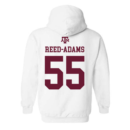 Texas A&M - NCAA Football : Ar'maj Reed-Adams - White Out 2026 Hooded Sweatshirt-1