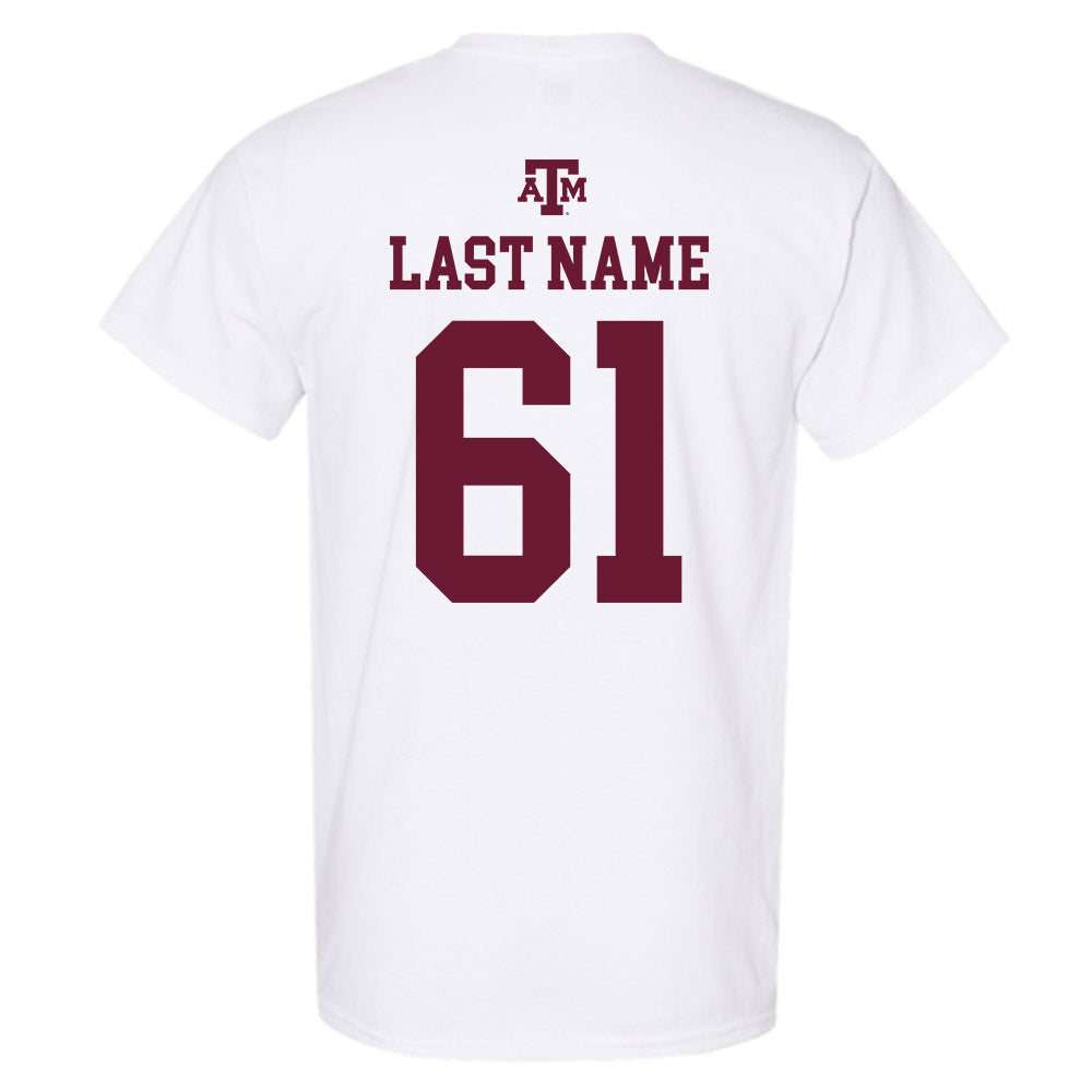Texas A&M - NCAA Football : Kolinu'u Faaiu - White Out 2026 T-Shirt-1