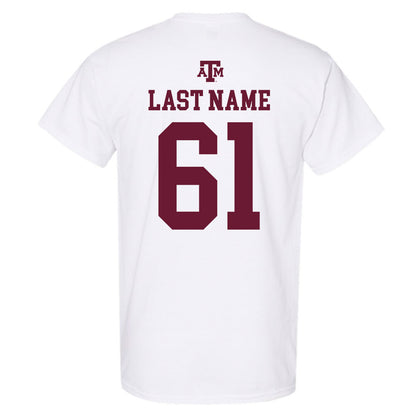 Texas A&M - NCAA Football : Kolinu'u Faaiu - White Out 2026 T-Shirt-1