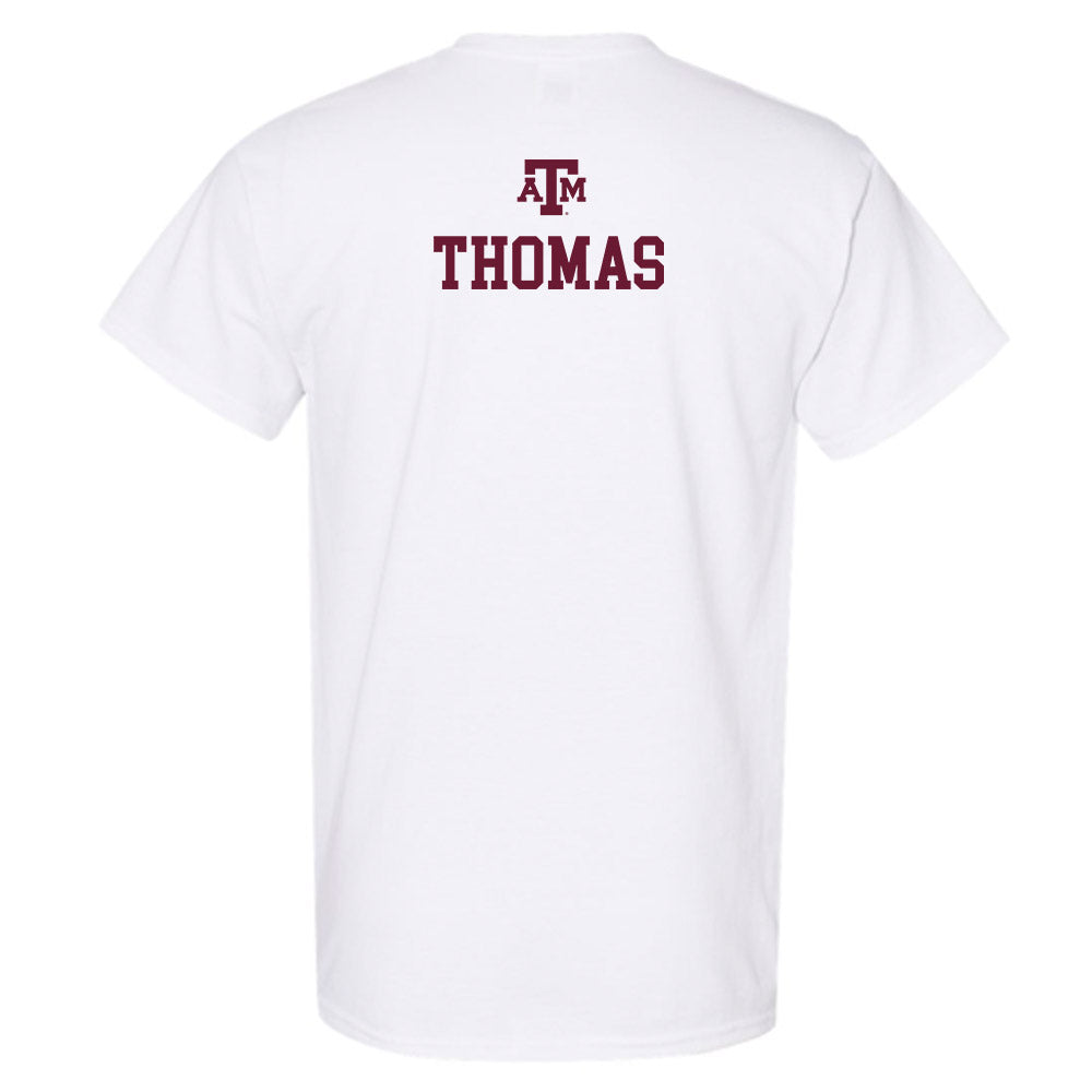 Texas A&M - NCAA Equestrian : Logan Thomas - White Out 2026 T-Shirt-1