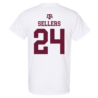 Texas A&M - NCAA Football : Cobey Sellers - White Out 2026 T-Shirt-1