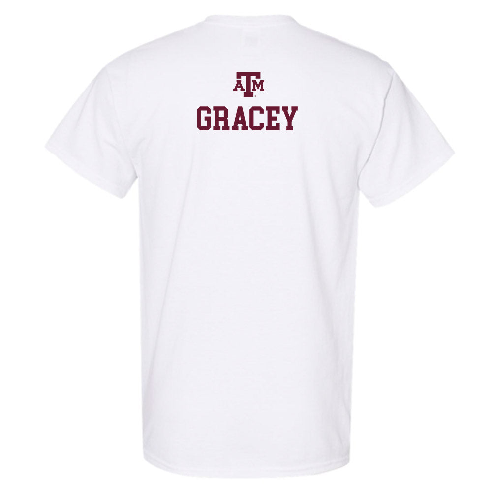 Texas A&M - NCAA Women's Track & Field : Penelope Gracey - White Out 2026 T-Shirt-1