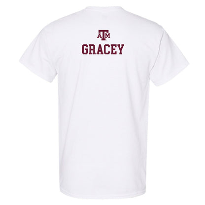 Texas A&M - NCAA Women's Track & Field : Penelope Gracey - White Out 2026 T-Shirt-1