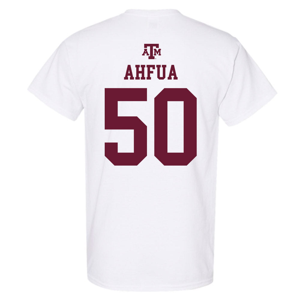 Texas A&M - NCAA Football : Isendre Ahfua - White Out 2026 T-Shirt-1