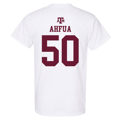 Texas A&M - NCAA Football : Isendre Ahfua - White Out 2026 T-Shirt-1