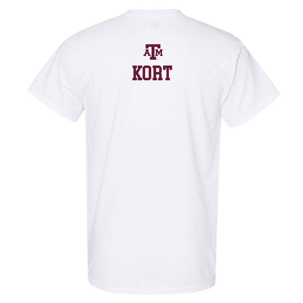 Texas A&M - NCAA Women's Golf : Brynn Kort - White Out 2026 T-Shirt-1