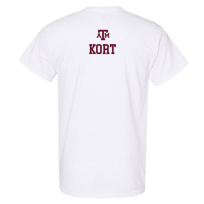 Texas A&M - NCAA Women's Golf : Brynn Kort - White Out 2026 T-Shirt-1