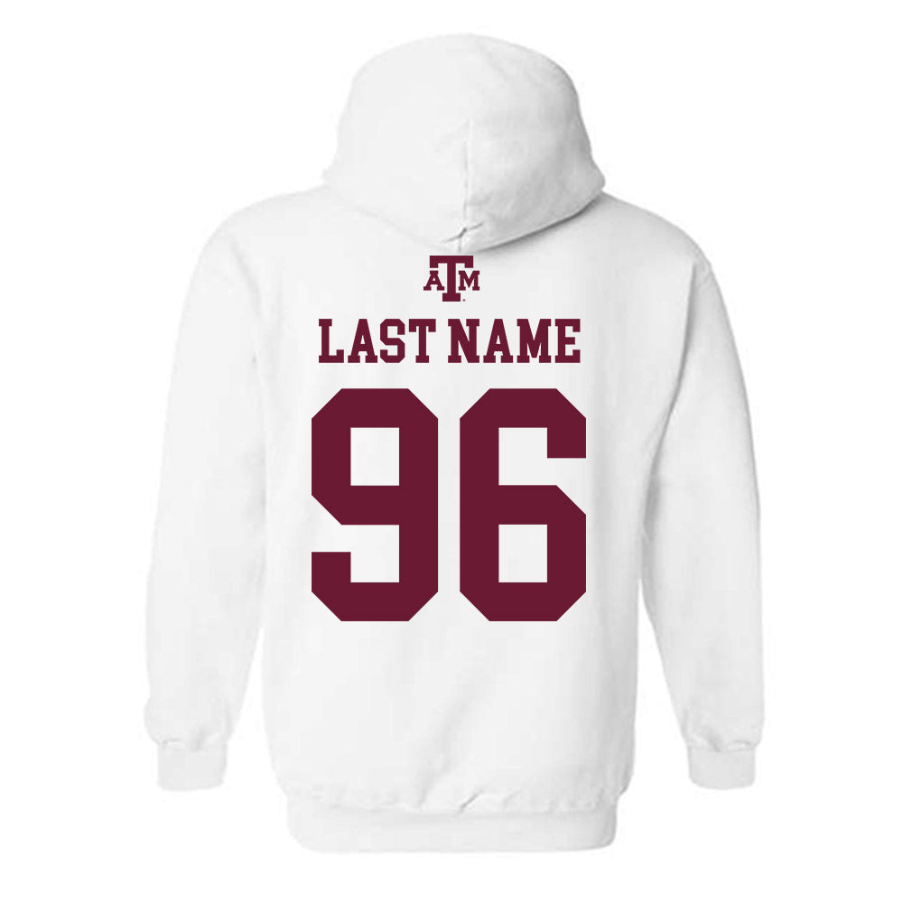 Texas A&M - NCAA Football : Waylon Peters - White Out 2026 Hooded Sweatshirt-1