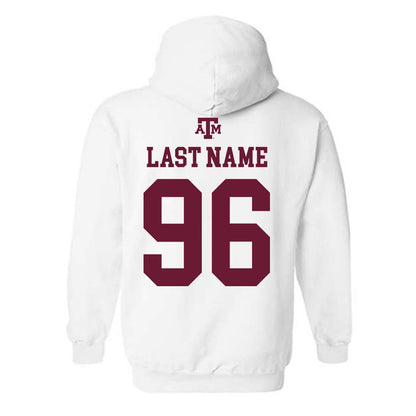 Texas A&M - NCAA Football : Waylon Peters - White Out 2026 Hooded Sweatshirt-1