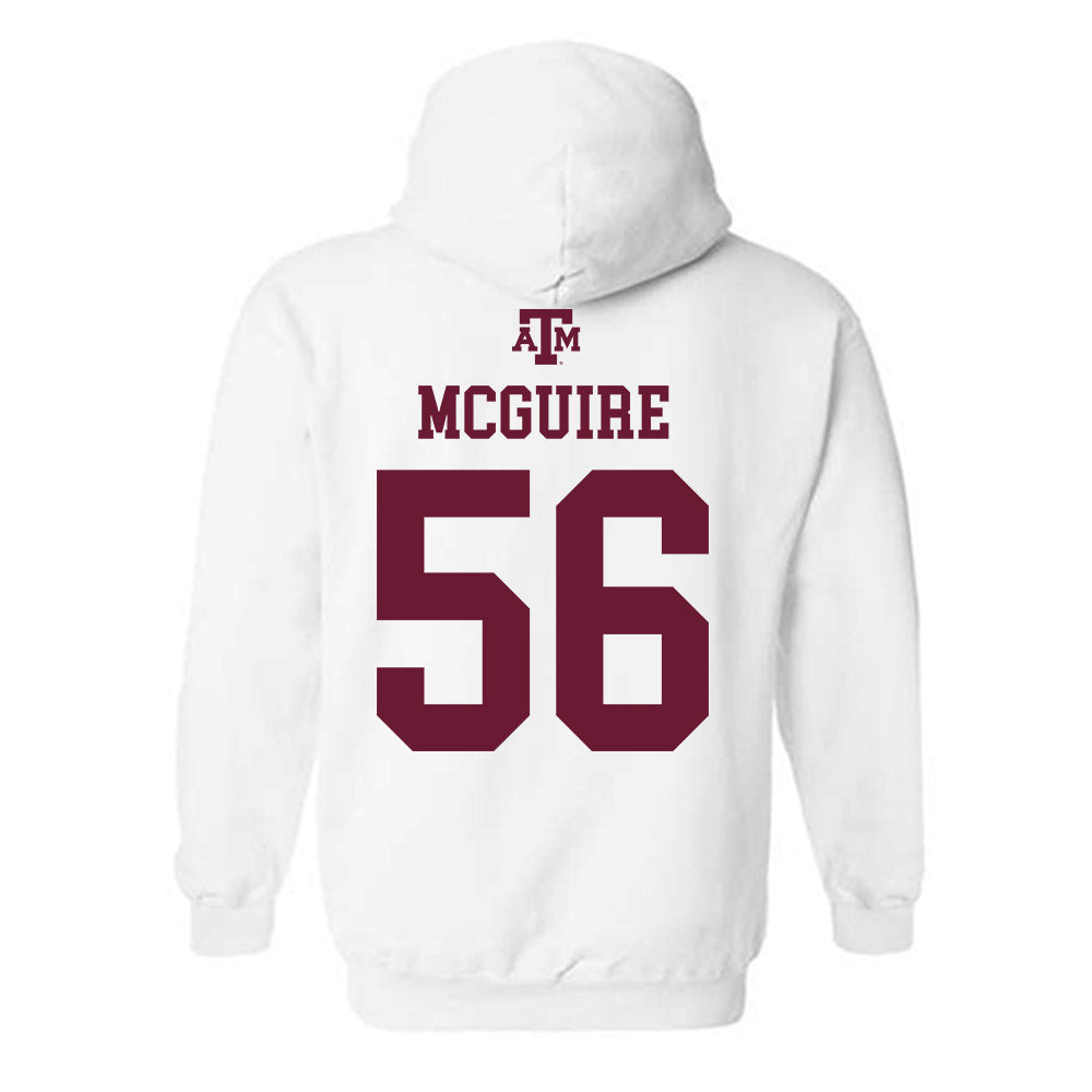 Texas A&M - NCAA Football : Nelson Mcguire - White Out 2026 Hooded Sweatshirt-1