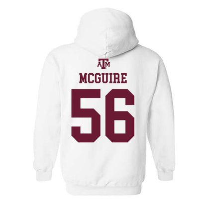 Texas A&M - NCAA Football : Nelson Mcguire - White Out 2026 Hooded Sweatshirt-1