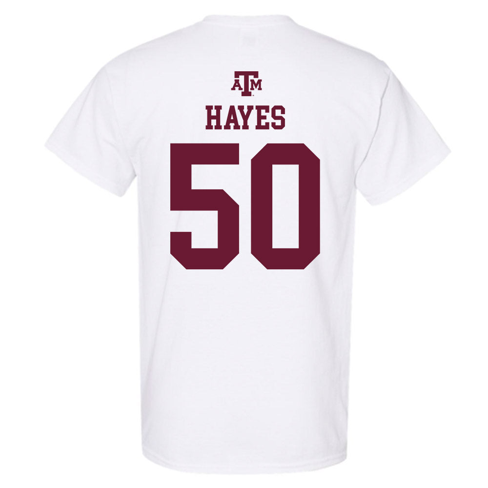 Texas A&M - NCAA Football : Dayon Hayes - White Out 2026 T-Shirt-1