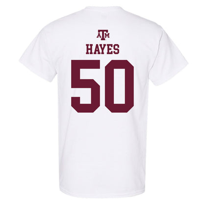 Texas A&M - NCAA Football : Dayon Hayes - White Out 2026 T-Shirt-1