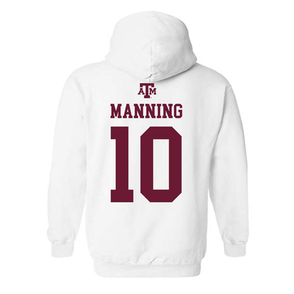 Texas A&M - NCAA Women's Volleyball : Margot Manning - White Out 2026 Hooded Sweatshirt-1