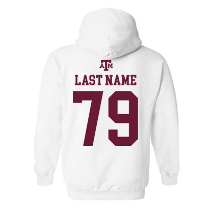 Texas A&M - NCAA Football : Lamont Rogers - White Out 2026 Hooded Sweatshirt-1