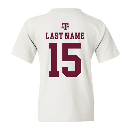 Texas A&M - NCAA Football : Tylan Wilson - White Out 2026 Youth T-Shirt-1