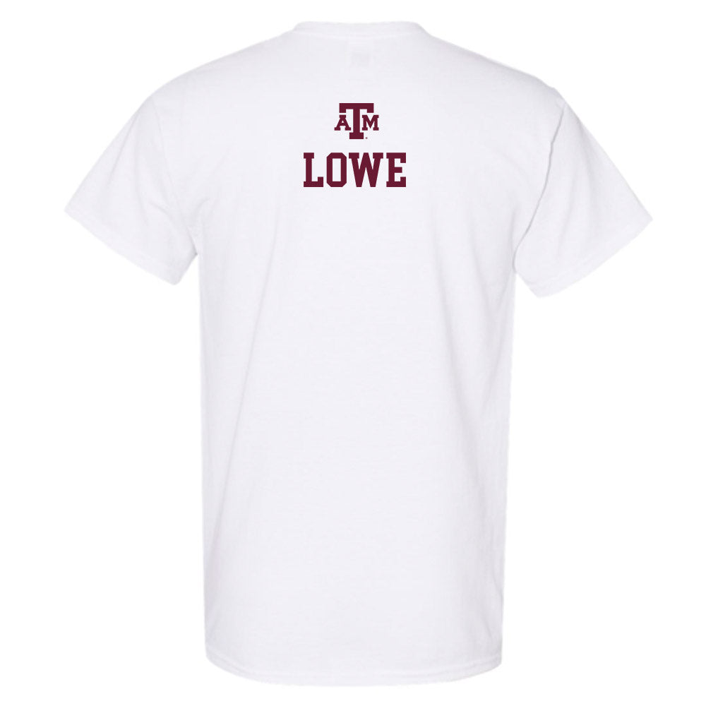 Texas A&M - NCAA Women's Track & Field : Tyler Lowe - White Out 2026 T-Shirt-1