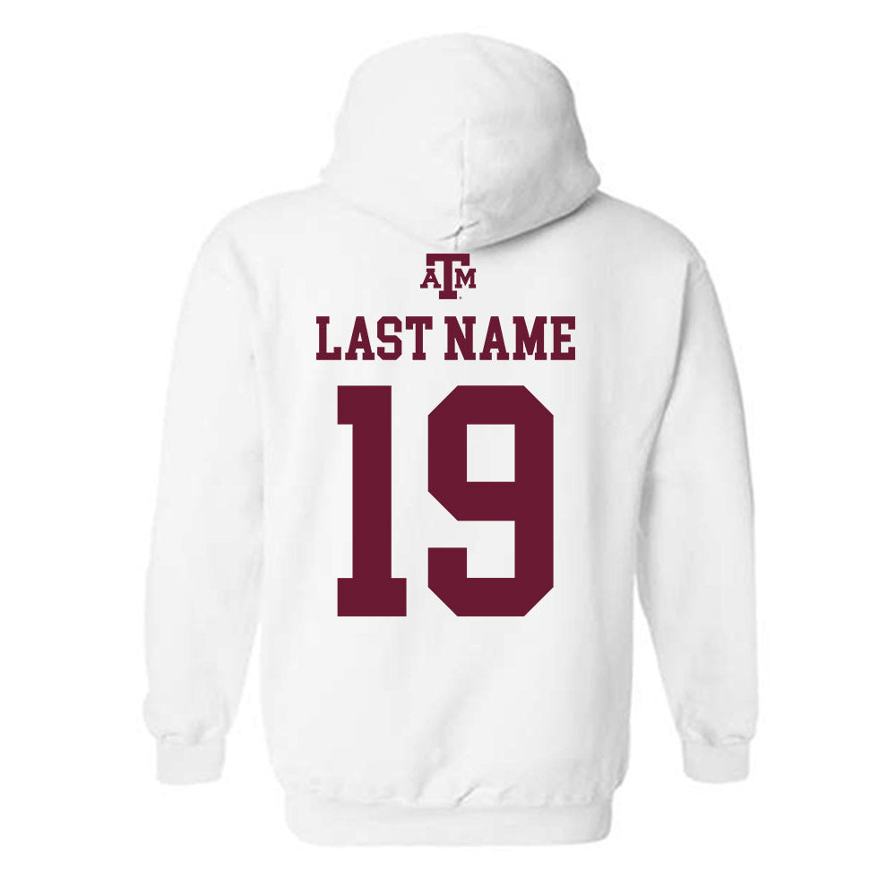 Texas A&M - NCAA Football : Bravion Rogers - White Out 2026 Hooded Sweatshirt-1
