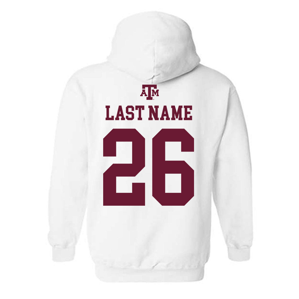 Texas A&M - NCAA Football : Layne Gerke - White Out 2026 Hooded Sweatshirt-1