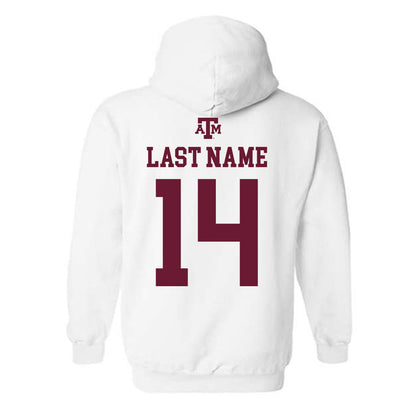 Texas A&M - NCAA Football : Eli Morcos - White Out 2026 Hooded Sweatshirt-1