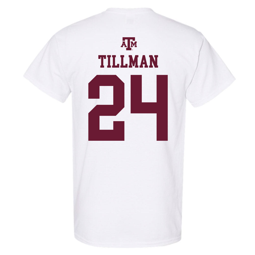 Texas A&M - NCAA Football : Ramarian Tillman - White Out 2026 T-Shirt-1