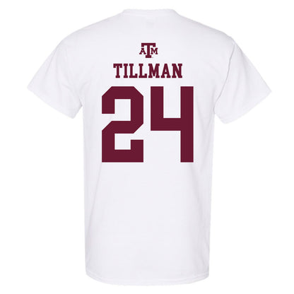 Texas A&M - NCAA Football : Ramarian Tillman - White Out 2026 T-Shirt-1